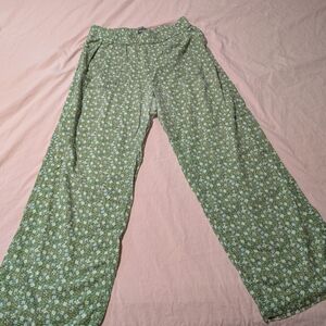 Toad&Co Green Floral Pants